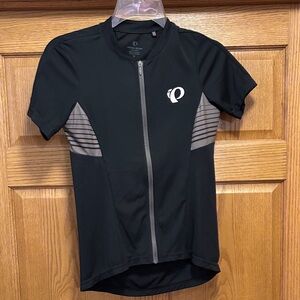 Pearl Izumi Black and Gray Cycling Jersey Size M
